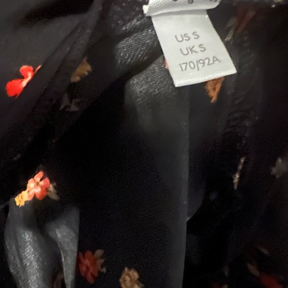 INTIMATELY FREE PEOPLE Black/Red Floral Spaghetti Strap Ruffle Top - Picture 10 of 10